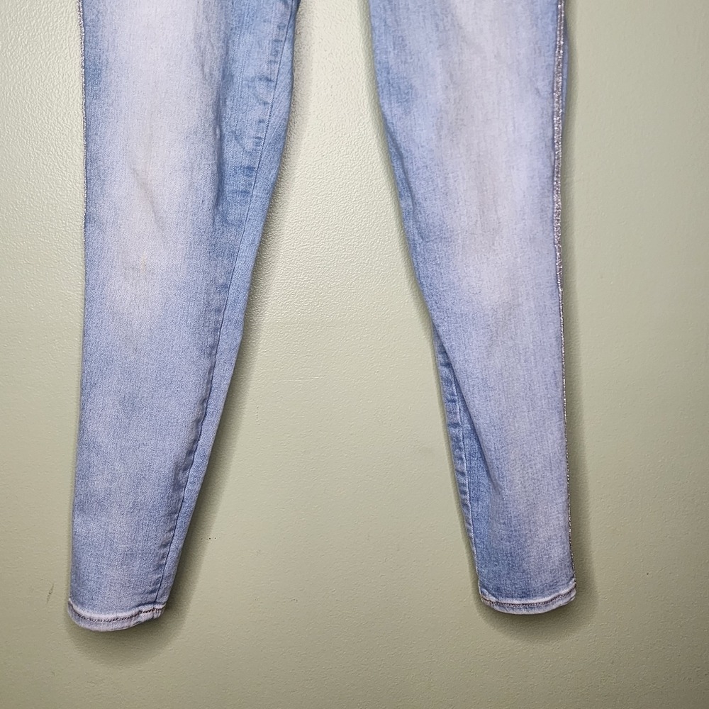 Old Navy Rockstar Super Skinny Jeans Light Wash Denim Classic Size 4 - Picture 4 of 7